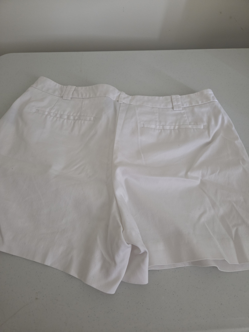 Classic Women's White Cotton Shorts